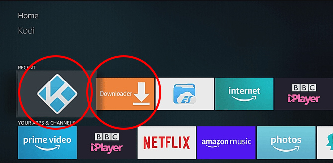 Instalar Kodi en Amazon Fire TV con downloader
