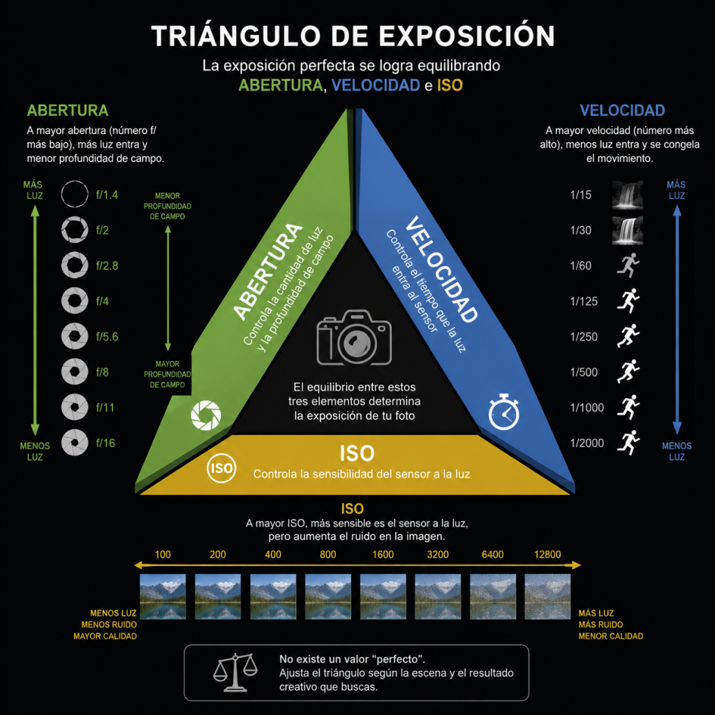 El triángulo de exposición - Composición fotográfica