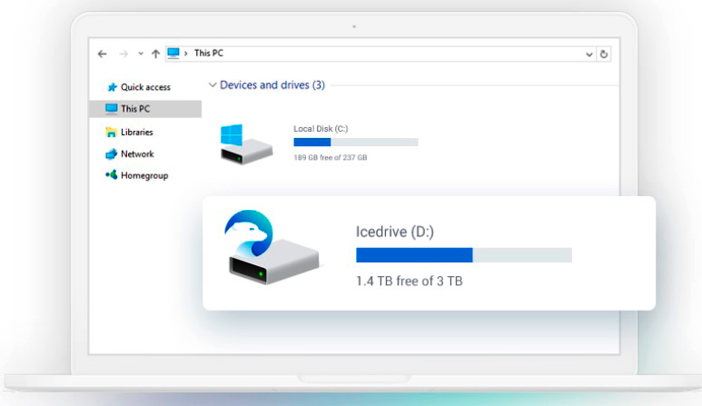 IceDrive disco duro virtual